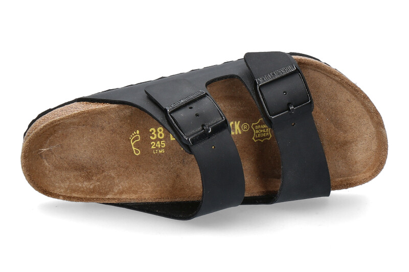 Birkenstock Pantolette ARIZONA NORMAL BIRKO-FLOR SCHWARZ (47)