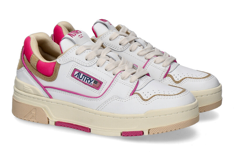 Autry Damen- Sneaker ROOKIE CLC MM03- weiss/ pink