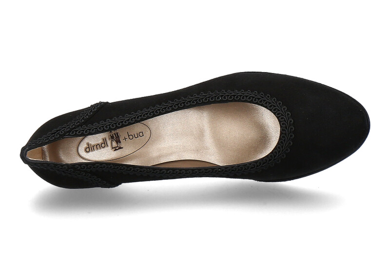 Dirndl + Bua Pumps ZIEGENVELOUR SCHWARZ (40) Dirndl + Bua Pumps ZIEGENVELOUR SCHWARZ (40)