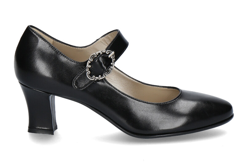 dirndl + bua Spangenpumps ZIEGENNAPPA SCHWARZ (40½) dirndl + bua Spangenpumps ZIEGENNAPPA SCHWARZ (40½)