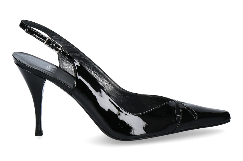 Stuart Weitzman Sandale REVEALING BLACK SOFT PATENT (40)