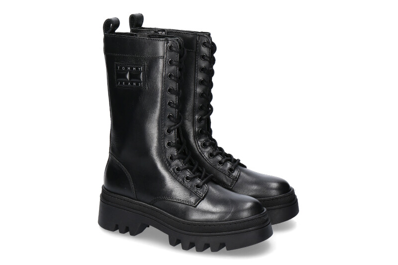 Tommy Hilfiger Schnürboot FASHION BLACK- schwarz