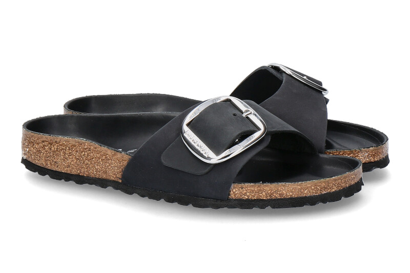 Birkenstock Pantolette SCHMAL MADRID BIG BUCKLE BLACK