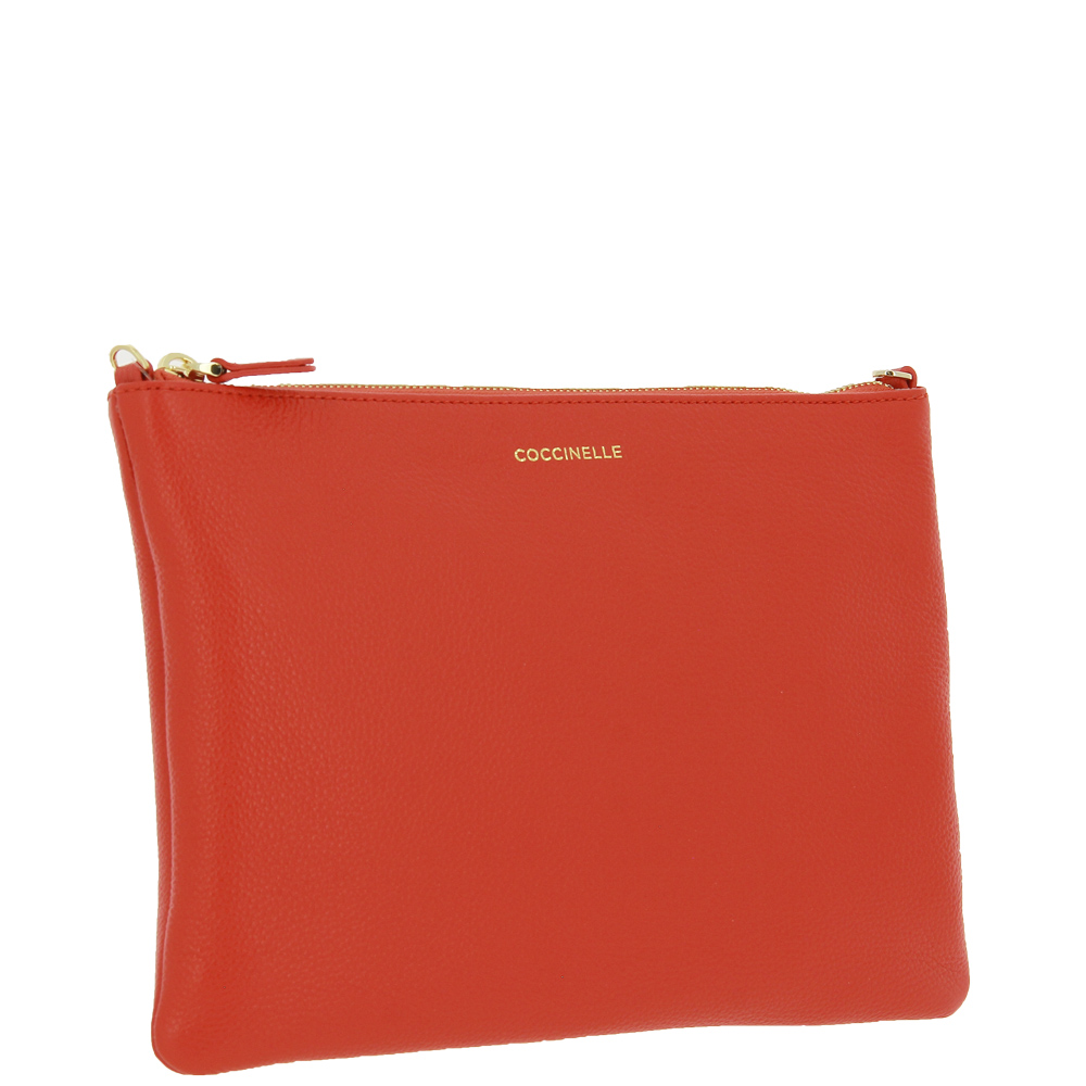 Coccinelle Clutch MINI CORAL RED