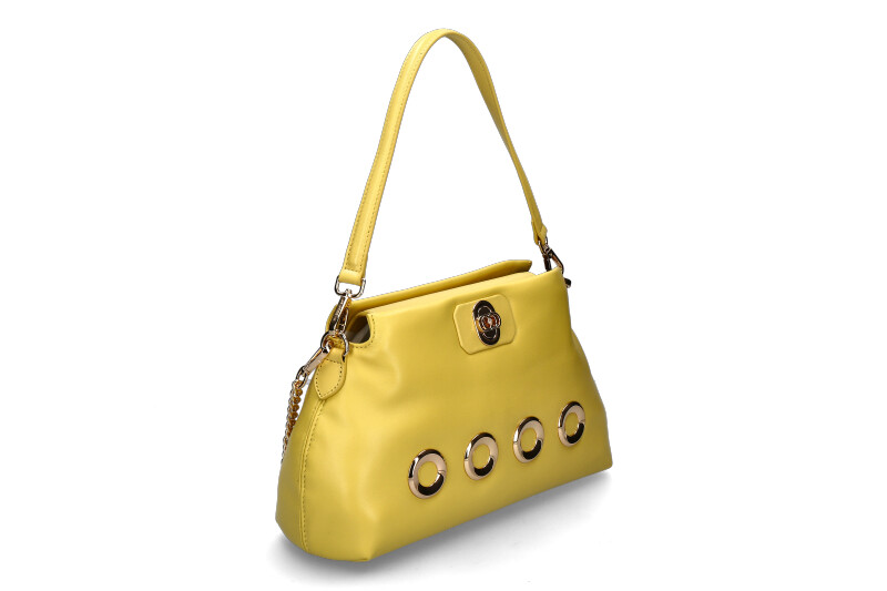 La Carrie Schultertasche THE EYE SQUARE MEDIUM LEATHER YELLOW La Carrie Schultertasche THE EYE SQUARE MEDIUM LEATHER YELLOW