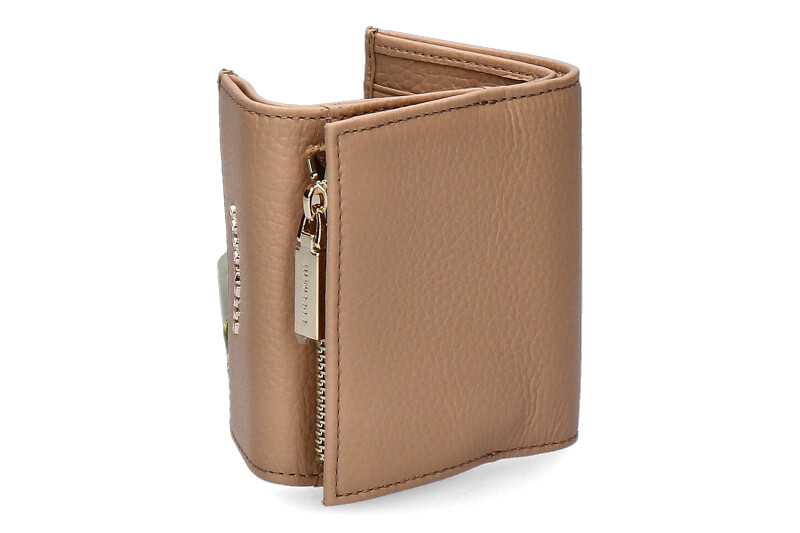 Coccinelle Portemonnaie GRAIN LEATHER METALLIC SOFT TOASTED Coccinelle Portemonnaie GRAIN LEATHER METALLIC SOFT TOASTED