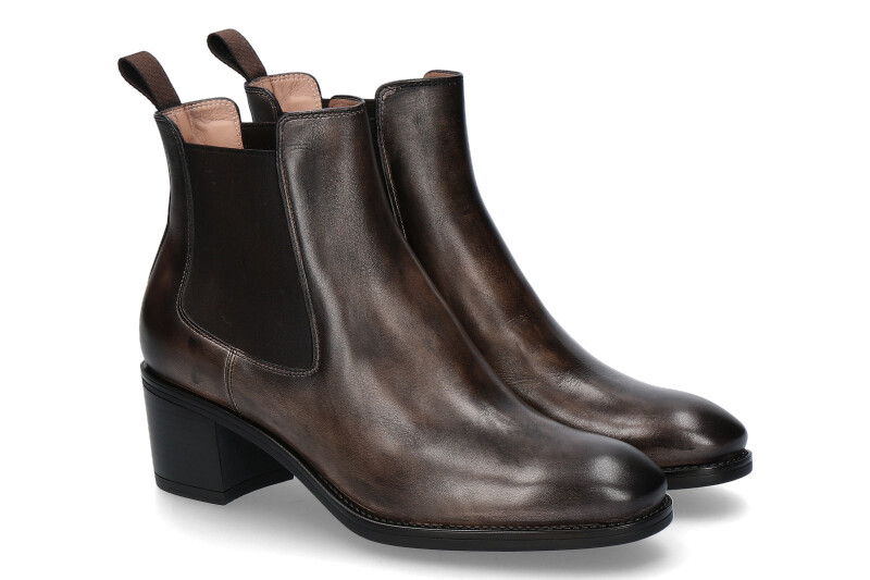 Santoni Chelsea Boots NAPPA BROWN (37 )