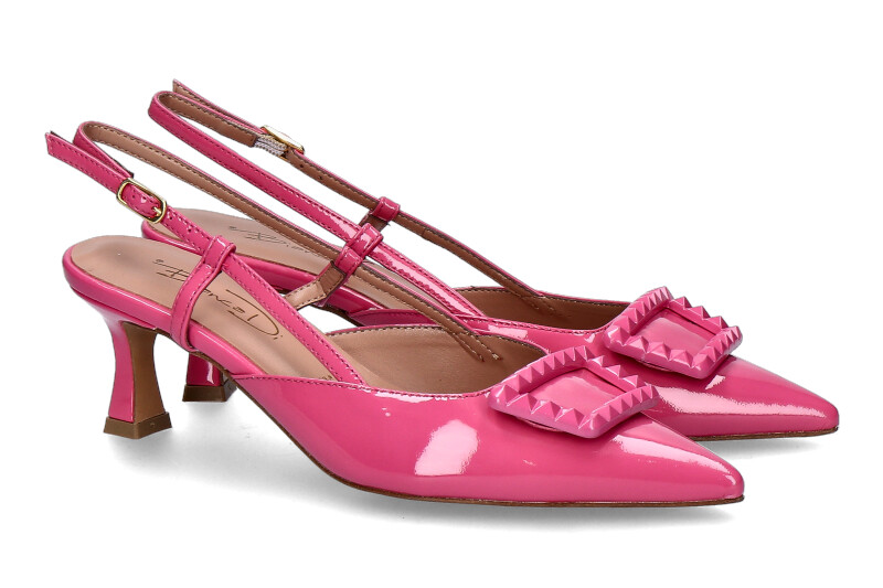 Bianca Di Slingpumps VERNICE FUXIA CUOIO