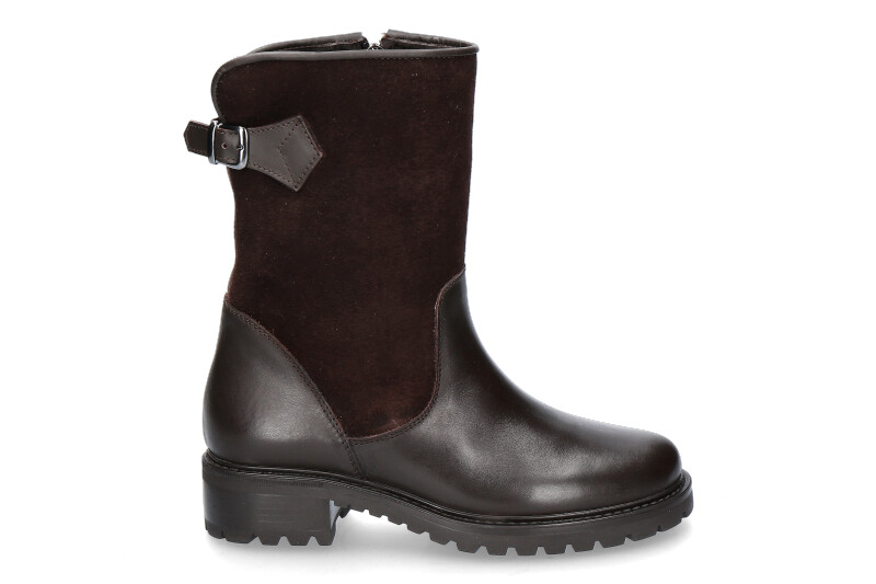 Diavolezza Boots gefüttert 441 VITELLO- dunkelbraun