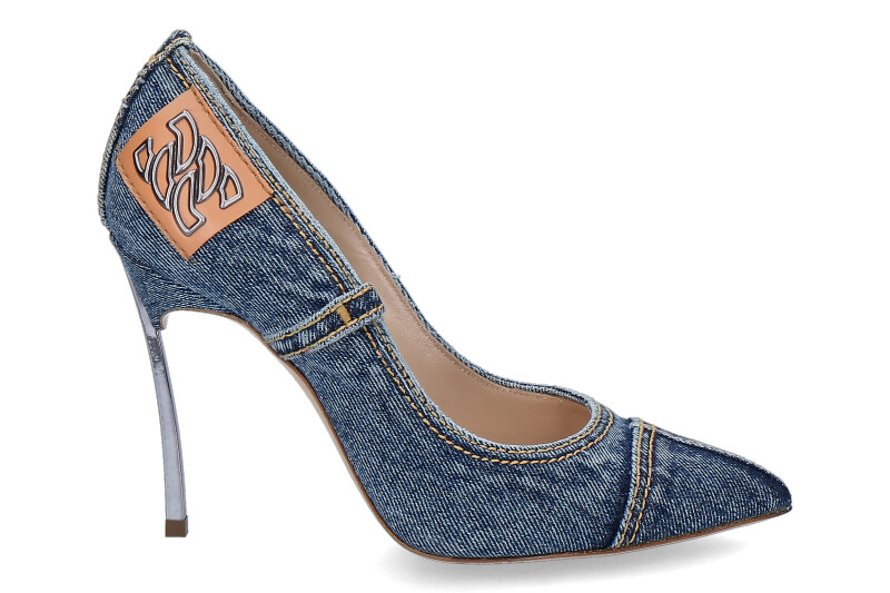 Casadei High Heels BLADE DENIM BLUE