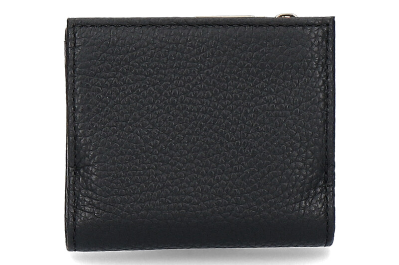 Coccinelle Portemonnaie GRAIN LEATHER METALLIC SOFT NOIR Coccinelle Portemonnaie GRAIN LEATHER METALLIC SOFT NOIR