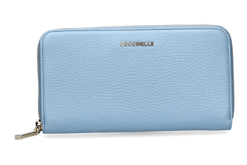 Coccinelle Portemonnaie METALLIC SOFT AQUARELLE BLUE Coccinelle Portemonnaie METALLIC SOFT AQUARELLE BLUE