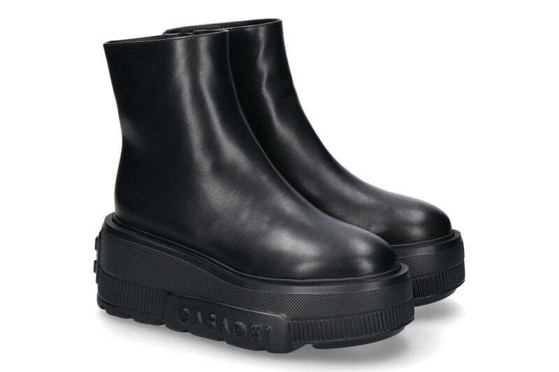 Casadei Stiefelette gefüttert PELLAME LOVECALF NERO