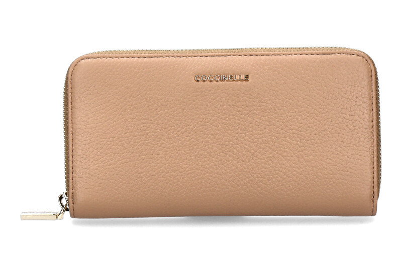 Coccinelle Portemonnaie METALLIC SOFT TOASTED Coccinelle Portemonnaie METALLIC SOFT TOASTED