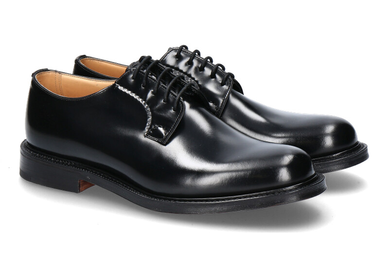 Church's Derby SHANNON POLISHED BINDER BLACK (40½) Church's Derby SHANNON POLISHED BINDER BLACK (40½)