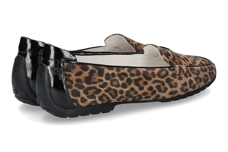 Mania Slipper CAMOSCIO LEOPARD PIUMA NERO (41½)