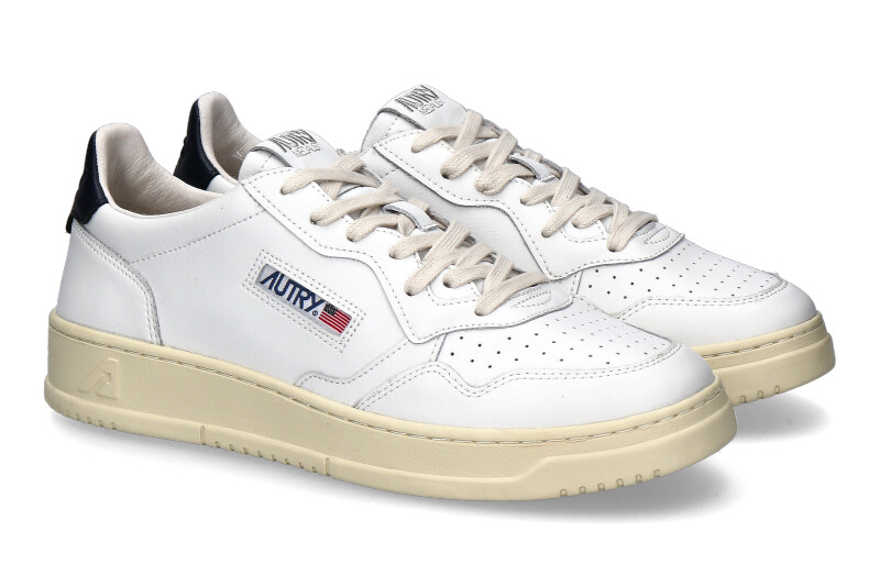 Autry Herren-Sneaker MEDALIST LOW LL12- white/blue