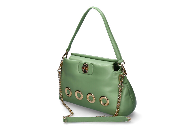 La Carrie Schultertasche THE EYE SQUARE MEDIUM LEATHER SAGE La Carrie Schultertasche THE EYE SQUARE MEDIUM LEATHER SAGE