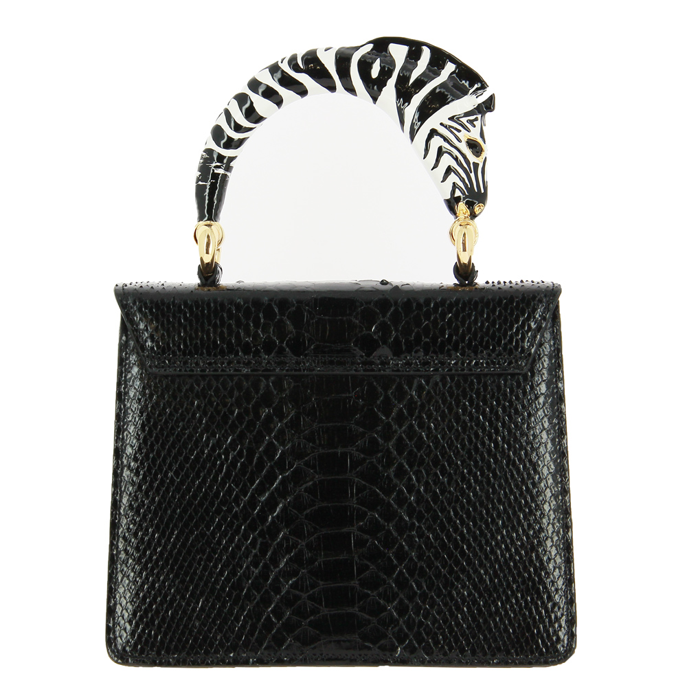 Silvano Biagini Tasche MELISSA NERO PITONE ZEBRA