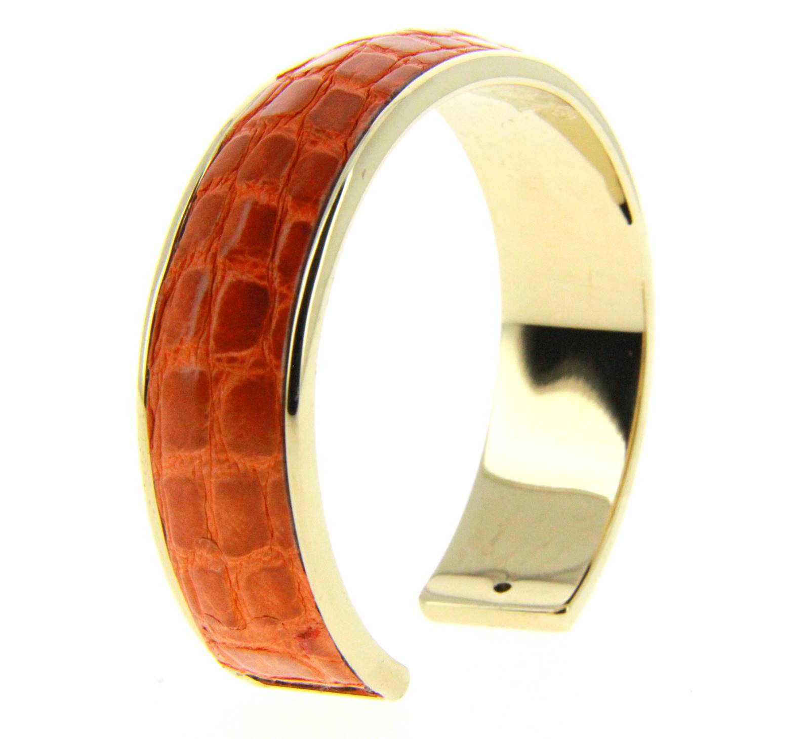 Stamerra Armband VERO GENUINE CROCO MEDON GOLD ARANCIO