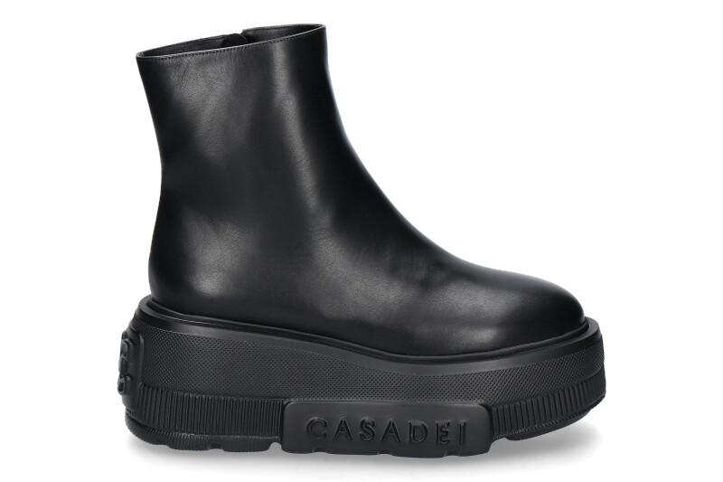 Casadei Stiefelette gefüttert PELLAME LOVECALF NERO