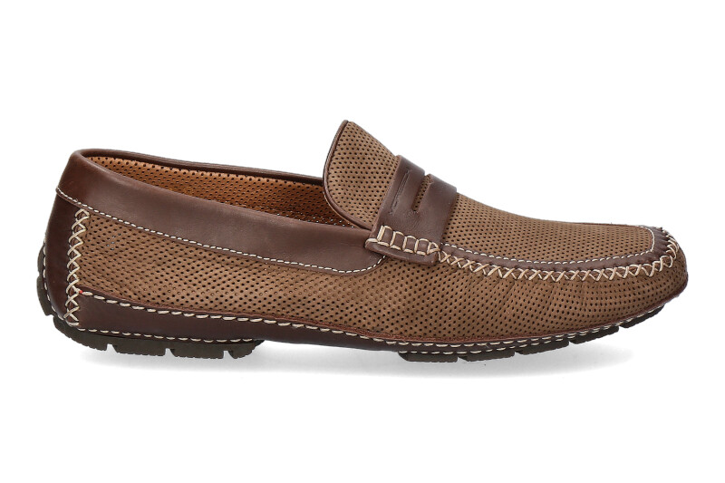 Moreschi Mokassin BAHAMAS PERFORATO MARRONE SCURO (41) Moreschi Mokassin BAHAMAS PERFORATO MARRONE SCURO (41)