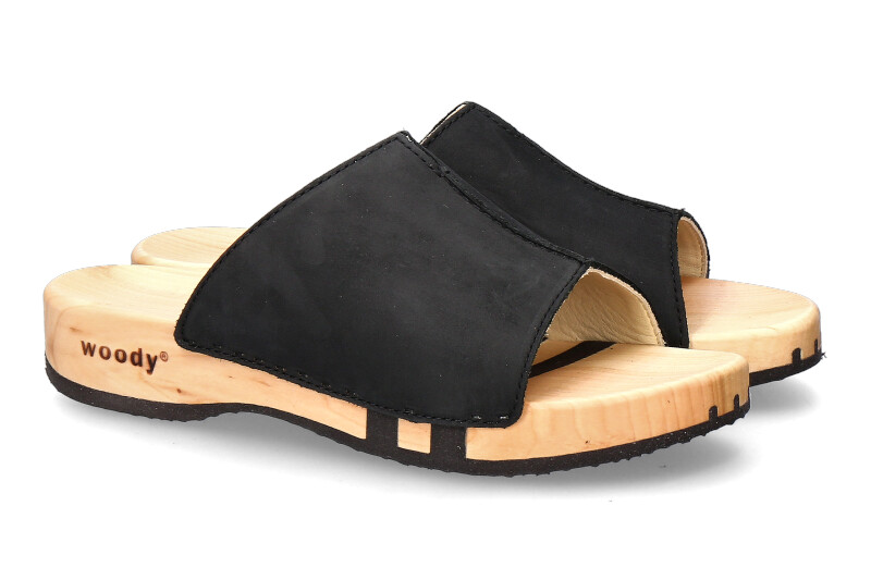 Woody Holzpantolette ANJA NAPPA NERO