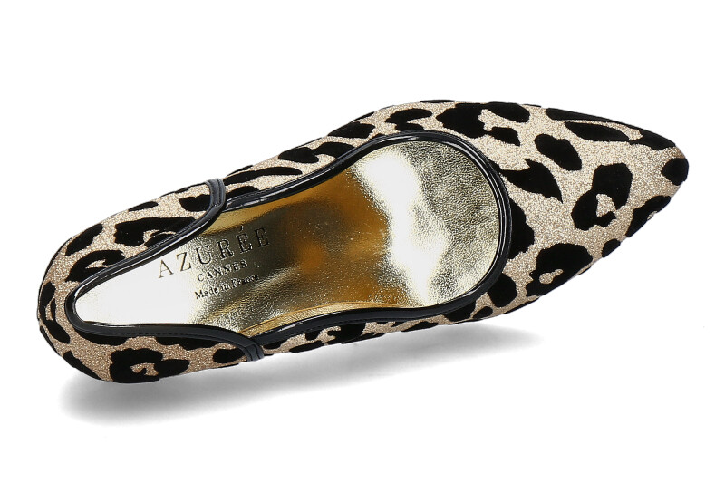 Azuree Cannes Pumps RAPIDO TISSU JAGUAR ORO VERNIS NOIR (39) Azuree Cannes Pumps RAPIDO TISSU JAGUAR ORO VERNIS NOIR (39)