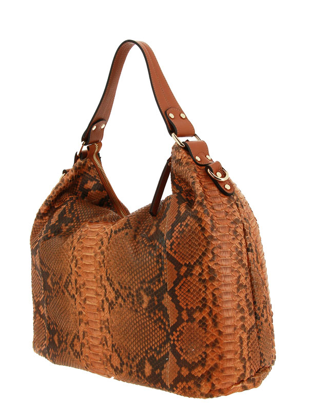 Carol J. Beuteltasche PYTHON DOLLARO CUOIO 