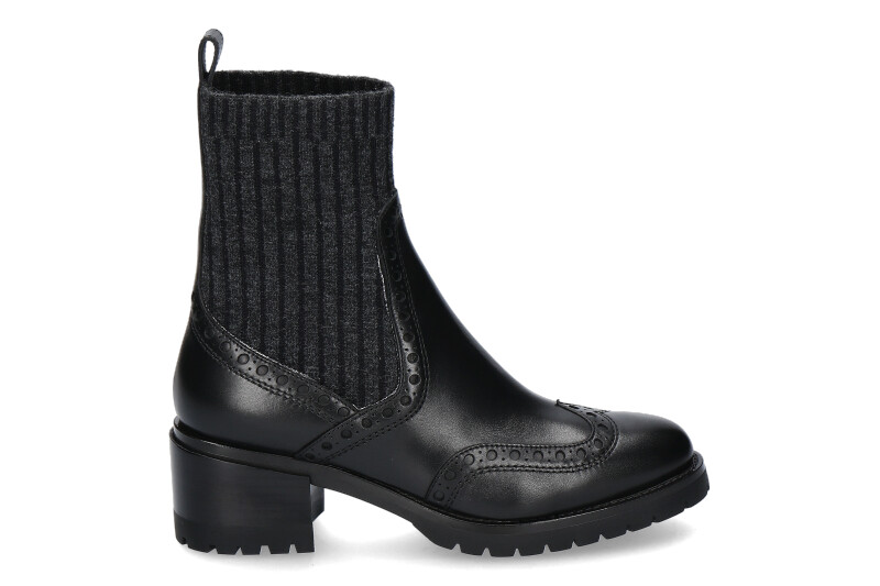 Santoni Stiefelette STRICK BLACK- schwarz