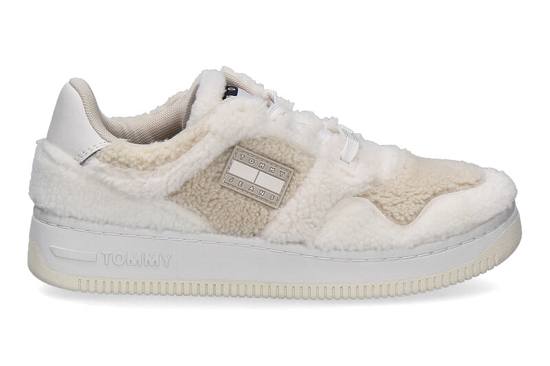 Tommy Hilfiger Sneaker RETRO BASKET WARM -ecru bleached stone