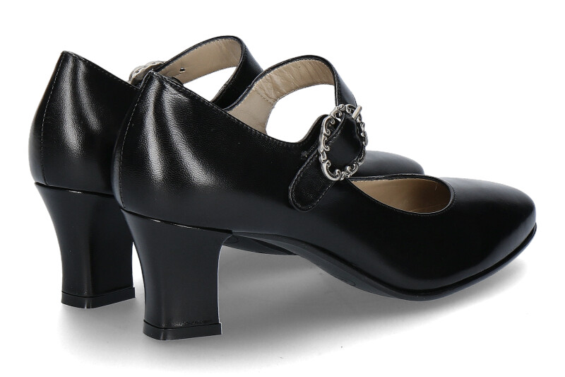 dirndl + bua Spangenpumps ZIEGENNAPPA SCHWARZ (40½) dirndl + bua Spangenpumps ZIEGENNAPPA SCHWARZ (40½)