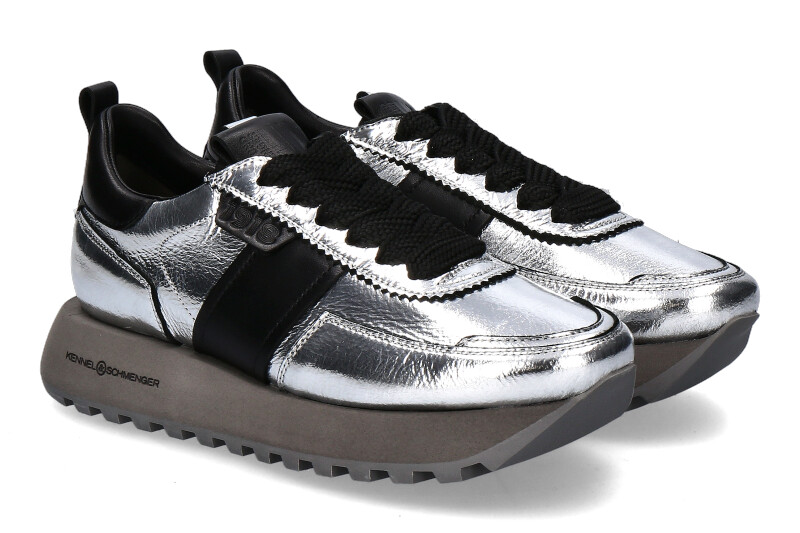 Kennel & Schmenger Sneaker TONIC PADDED LAMB- silber/ schwarz