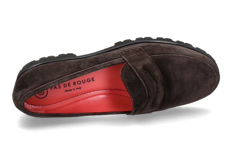 Pas de rouge Slipper MARTA CAMOSCIO CHOCOLAT (42)