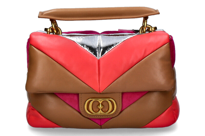 La Carrie Handtasche AMITOLA STRIPES MULIT FUXIA La Carrie Handtasche AMITOLA STRIPES MULIT FUXIA