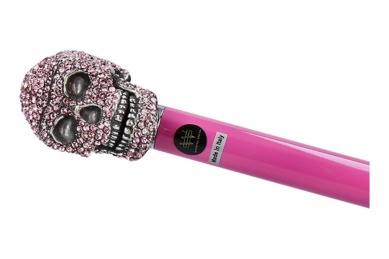 Walking Sticks Schuhanzieher SKULL STRASS PINK